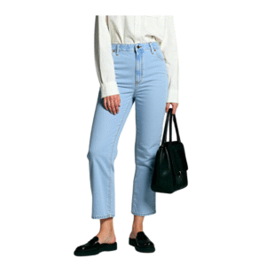 Wholesale Straight Leg Regular Fit Cotton Jeans for Women