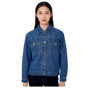 Wholesale Modern Two Pocket Denim Jacket for Women