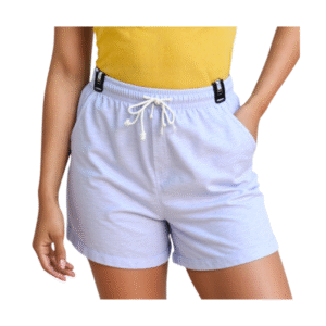 Women High Waist Shorts With Elastic Waistband