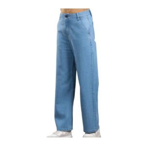 Wholesale Wide Leg Side Seamed Cotton Jeans for Women