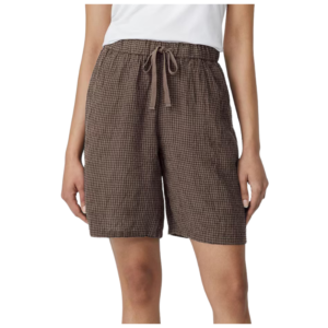 Wholesale Check Bermuda Cotton Shorts for Women