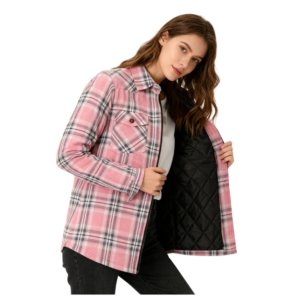 Wholesale Quilted Padded Lined Flannel Jackets for Women