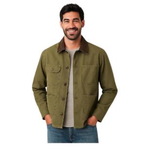 Wholesale Cord Collar Four Pocket Jacket for Men