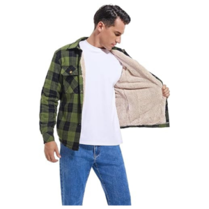 Wholesale Sherpa Lined Flannel Jackets for Men